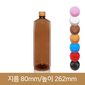 갈색신형일자페트 1000ml 28파이 (A) 108개, 밤색