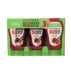 풀무원 매콤튜브쌈장 360g, 3개