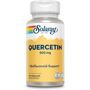 솔라레이 Solaay Quecetin 500 mg Suppots Sinus Respiatoy Function & Nomal Healthy Uic Acid Levels, Unflavoed, 1개