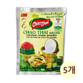 태국 차오타이 코코넛 크림 파우더 CHAO THAI COCONUT CREAM POWDER, 5개, 60g