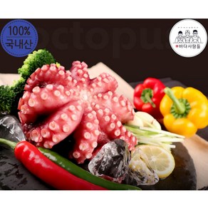 [제수용추천] 국내산 남해안 숙회 제사 선물용 자숙 데친 통문어, 1개, 300~400g
