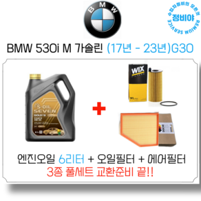 BMW 530i 가솔린 엔진오일 세트 (17년 - 23년) G30 럭셔리 / M스포츠, 1개