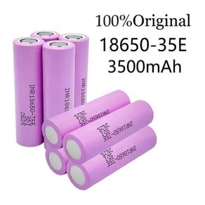 100% 정품 충전식 배터리 18650 3500mAh 25A 방전 INR18650 35E 3500mAh 18650 리튬 이온 3.7v