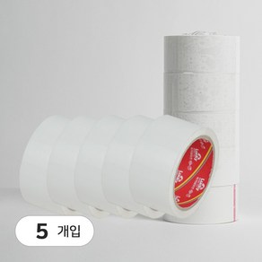 이레원 화이트 다양한 컬러 박스 포장 테이프 48mm x 40m 포장용 색깔 OPP, 5개