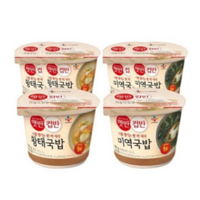 CJ제일제당 컵반 미역국밥 167g x 3p + 황태국밥 170g x 3p