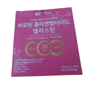 슈퍼쎈 200달톤 초저분자 어린 피쉬콜라겐 1500mg 180포, 360g, 1개