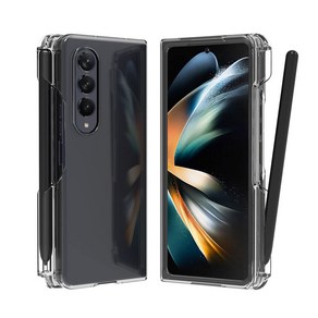 ARAREE Samsung Galaxy Z Fold Nukin P 4용 S펜 수납 케이스 클리어 투명 커버[삼성