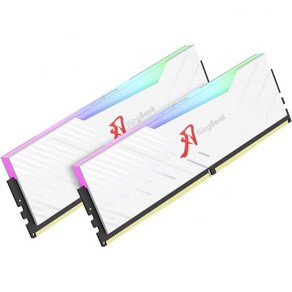 컴퓨터 메모리 RGB 데스크톱 램 하이닉스 M다이 DDR5 32GB2x16GB 6400MTs CL32 1.4V 게임오피스PS용 방열판 화이트, 2개