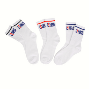 NBA 엔비에이 빠른배송 *NBA 라인 빅로고 3PACK CREW SOCKS * N245AO201P