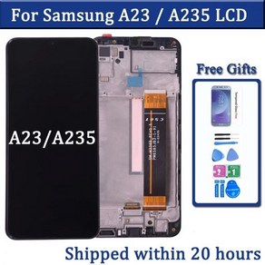 LCD 디스플레이 터치 스크린 디지타이저 어셈블리 삼성 A23 A235 A235M SM-A235F/DS A235F