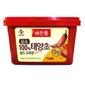 해찬들 원조 태양초 고추장 3kg, 1개