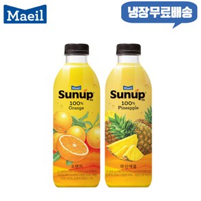 매일 썬업 100% 750ml 혼합 3개/파인애플2+오렌지1/냉장무료배송, 3개