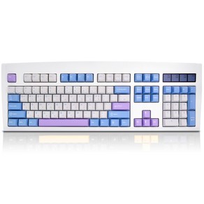 QSENN DT35 104 PBT 풀윤활 가스켓 유무선 기계식 키보드 (블루퍼플), 블루퍼플 오테뮤 저소음 톰, 저소음 톰축