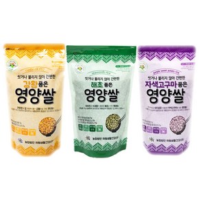 기능성 컬러쌀 영양쌀 300g (강황/해초/자색고구마 쌀) 파우치