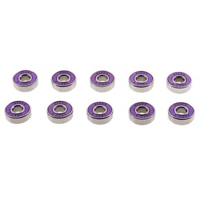 10Pcs ABEC-9 608RS 스케이트 보드 휠 베어링 롤러 베어링 베어링, 스틸, 보라색