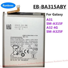 갤럭시 A31 SM-A315F A32 4G SM-A325F 스마트폰 교체용 하이 퀄리티 5000mAh EB-BA315ABY, 02 battey add tools, 1개, 1개입