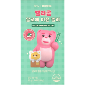 GRN 벨리곰 알로에 이뮨 젤리 겔 다당체 피부 장 면역력 1박스, 280g, 1개