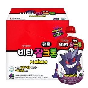 조아제약 비타 잘크톤 팬텀 포도맛, 10개, 100ml