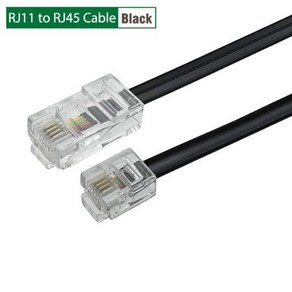 RJ45커넥터 PATCHTEK 커넥터 전화 모듈러 핸드셋 음성 익스텐션 데이터 RJ11RJ45 8p4c, 02 RJ11-RJ45 Cable_01 0.5m