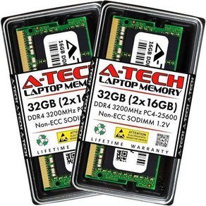 레노버 리전 5/5i 게이밍 노트북용 A-Tech 32GB 키트(2x16GB) RAM  DDR5 4800MHz PC5-38400 SODIMM 1.1V 262핀 논-ECC SO-D