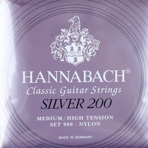 Hannabach - Silver 200 Medium High Tension / 클래식기타 스트링 (900MHT)