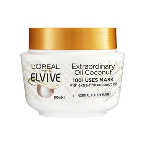 로레알파리 엘바이브 코코넛오일 헤어 마스크 300ml LOeal Elvive Coconut Hai Mask, 1개