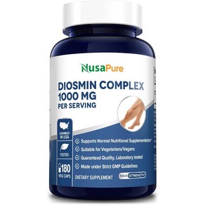 누사퓨어 디오스민 1000mg 180 베지캡슐Diosmin Complex