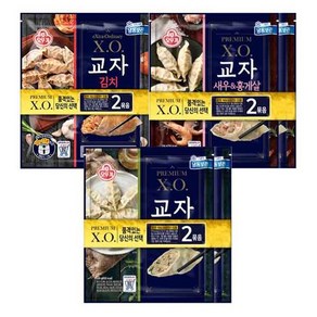 오뚜기 XO만두 총 6봉/새우+교자+교자김치, 6개, 360g