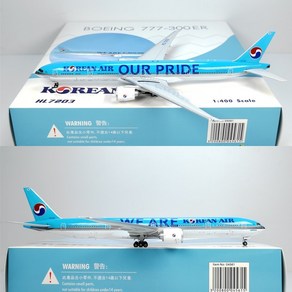 Phoenix 대한항공 비행기 모형 다이캐스트 B777-300ER 1:400, WE ARE OUR PRIDE 특도기, 1개