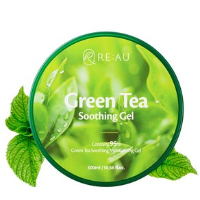 리아유 모이스춰 바디 진정 쿨링 보습 수딩젤 알로에 비타민C 그린티 95% RE:AU Soothing Gel Aloe Vitamin C Geen tea, 그린티 Geentea, 1개, 300g