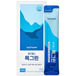 옵티헬스 목그린 12ml 10포 목이 칼칼할때 건조하고 답답할때 목건강, 10개