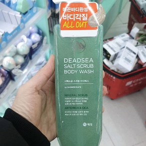 샤워메이트 사해소금 스크럽 바디워시 400ml, 1개