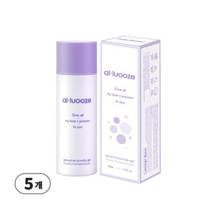 알루즈 여자 몸을 생각한 자연 유래 성분 마사지 젤, 5개, 50ml