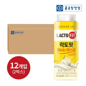 락토핏 마시는유산균 오리지널 요거트음료 130ml x 24개