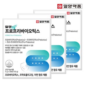 [유통기한 25.06.14] 일양약품 프로 프리바이오틱스 30포 (3박스3개월분), 3박스, 150g