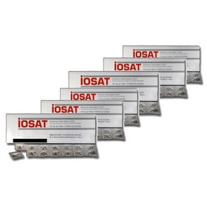 [FDA승인] 러시아 핵전쟁 핵공격 대비 Iosat 요오드화 칼륨 130mg 14정/6팩 potassium iodide tablet 아이오딘 유통기한 2032년 3월, 6개, 14정