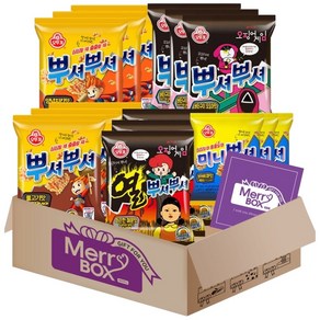 스낵세트 뿌셔뿌셔 4종 12p +미니뿌셔 바베큐 3p, 1세트