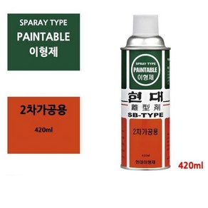 금형 이형제 스프레이 2차 420ml 1P 성형 가공 윤활 코팅 보호 후가공