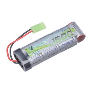 Limskey NiMH 플랫 배터리팩 미니 타미야 에어소프트 건 MP5 흉터 M249 M240B M60 G367S 2 3A 8.4V 1600mAh