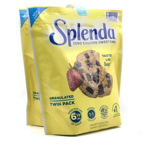 Splenda 스플렌다 제로칼로리 스위트너 과립 설탕대체제 감미료 트윈팩 25.22oz(715g), 715g, 1개