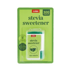 호주 콜스 스테비아 스위트너 300정 Coles Stevia Tablets, 1개, 18g