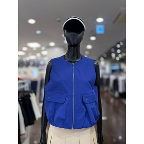 5F [신사] 파사디 골프 여성 25SS 라운드 벌룬 바람막이 조끼 [블랙 블루] P25SWV742S