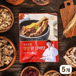 김오곤 영양왕갈비탕, 5개, 800g