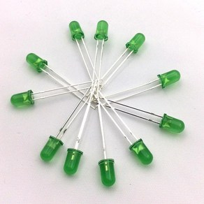 아두이노 LED 5파이 초록색 50pcs D38-2, 50개