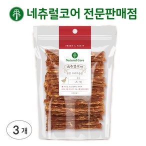 네츄럴코어 천연 강아지간식, 200g, 3개, 오리, 오리 하드 스틱 (25년5월까지)