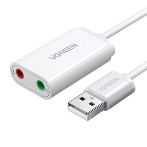 유그린 USB 사운드카드 어댑터 외장형, US205, 1개