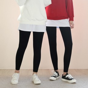 빅사이즈 F~7XL 키별맞춤 면스판 레깅스 데일리룩 사계절용 8/10부 쫄바지 아담 베이직 여성 밴딩 실내복 운동