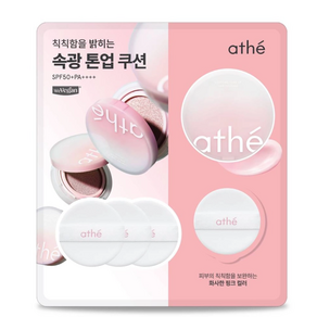 athe 아떼 비건 릴리프 라이팅 톤업 선쿠션 로즈페탈, 12g, 1세트