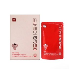 맑은농장 따뜻해요 생강대추 80m lx 10개입, 80ml