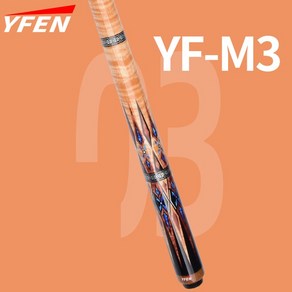 YFEN-탄소 섬유 풀 큐 스틱 11.5mm/12.5mm 전문 당구 케이스 확장 포함, [02] YF-M3